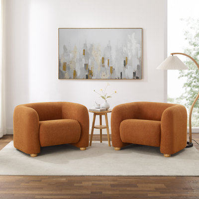  Chaise d'appoint rembourrée moderne 40,25 po Xanum, tissu uni, design minimaliste pour le salon, la chambre à coucher ou le bureau