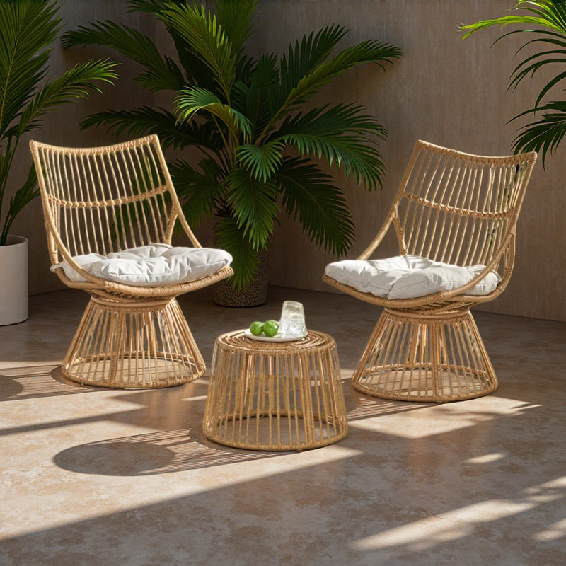Chaise et table d'appoint