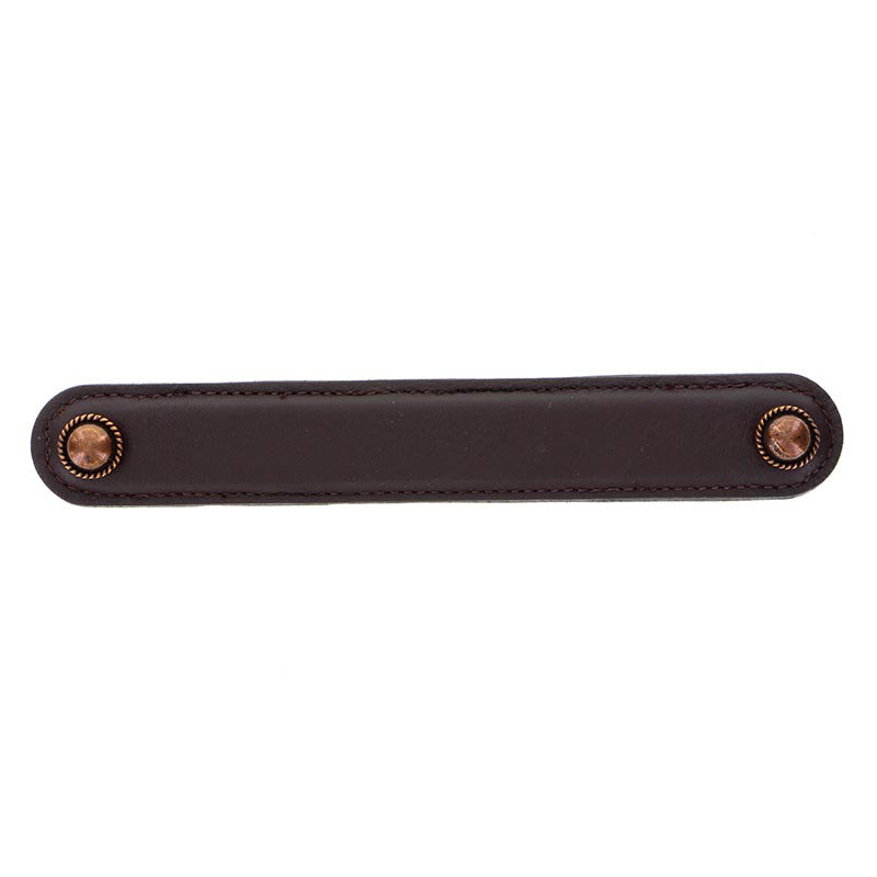 Sanzio 6" Center to Center Bar Pull, 5'', Antique Copper