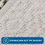 Tapis d'escalier biseauté pour marche en bois Tapis à poil long blanc / gris Lavable à la machine avec envers en caoutchouc-829174344-861053444