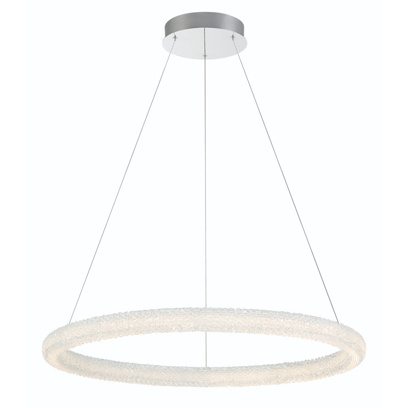 Lustre 1 lumière Sassi en chrome