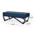 Navy Blue - Enhance Your Living Room. Upholstery And Button Tufting. Versatile Function. Elegant Legs. 47 W X 17 D 16.77 H Modern Bedroom Essential. Seat. Multifunctional Accessory. Comfortable.
