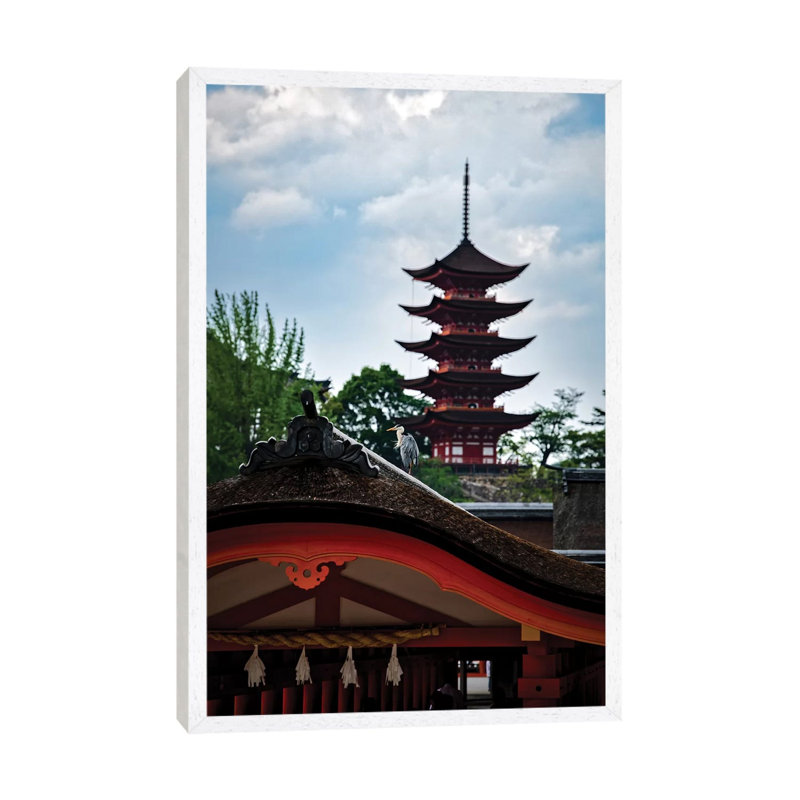 Summer in Japan XV 1 Piece Wall Art on Canvas, 101.6cm H x 66.04cm W x 3.81cm D, White Framed