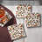 Mushroom Harvest 4-Pack Tumbled Tile Stone Coasters