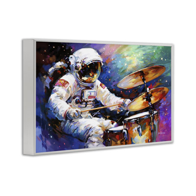 «Cosmic Drummer Musician», estampe numérique par Leon Devenice