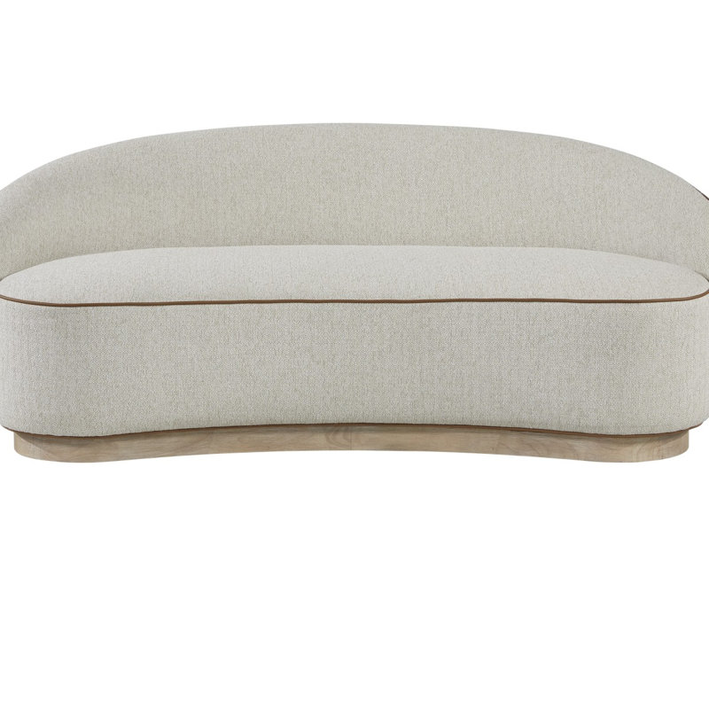 Tight Back Sofa with a Plithe Wood Base