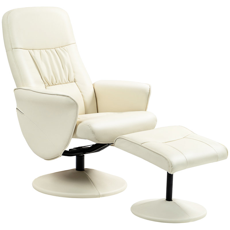 Copenhagan 76 Wide Recliner, Cream