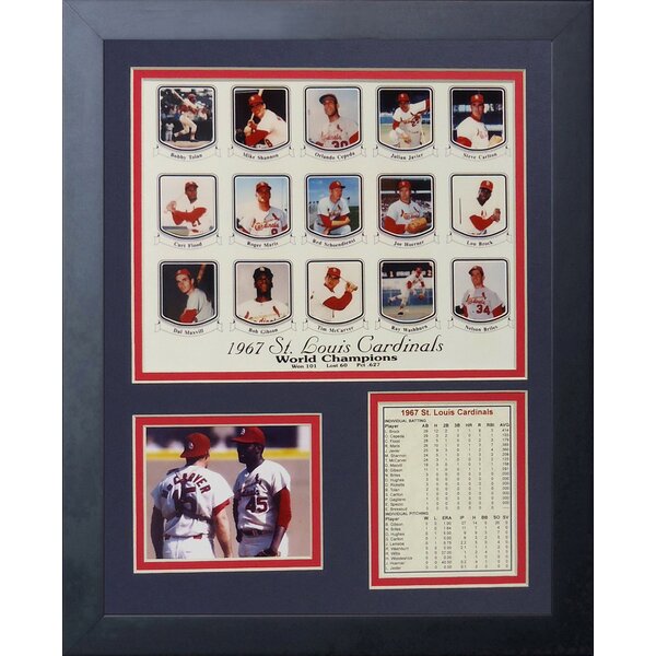 1967 St Louis Cardinals World Series Champions Framed Front 