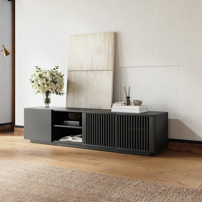 Mid-Century Modern TV Stand, Fully Assembly