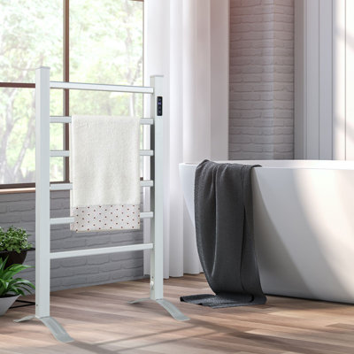 55 cm L Aluminium 6 - Bar Freestanding Wall Mounted Towel Stand