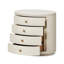 Table de chevet ovale Luciana - Lin-1411880698
