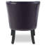 Fauteuil d'appoint en cuir 25,6 po x 27,2 po x 32,8 po avec méridienne et garniture de rivet pour la réception de la chambre à coucher