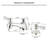 CASAINC Widespread 2 Handles Bathroom Sink faucet