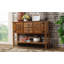 Buffet de rangement en bois massif de style rétro avec beaucoup d'espace, une fabrication durable et une utilisation polyvalente pour la décoration intérieure
