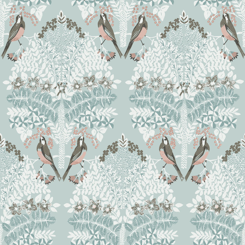 Otis Peel and Stick Wallpaper, Blue