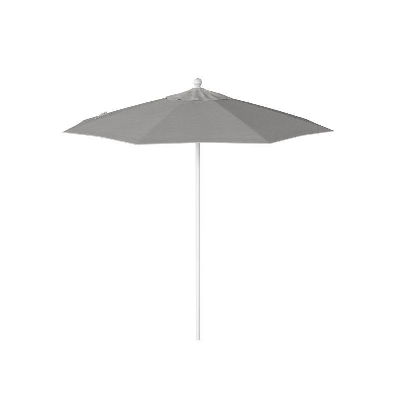 Parasol de marché 90 po Sunbrella, Blanc mat, Toile granit Sunbrella®