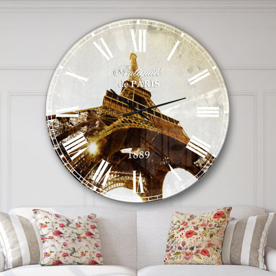 Horloge murale Paris Tour Eiffel