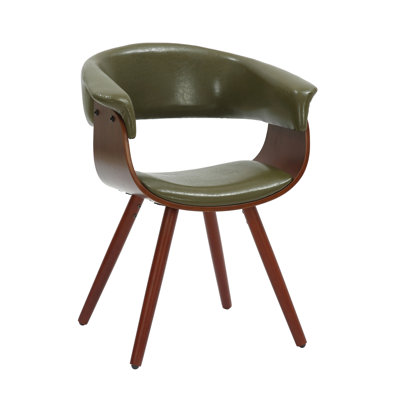 Ajax Faux Leather Mid-Century Dining Chair