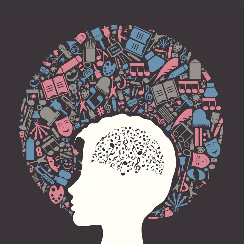 Arts A Head - Wrapped Canvas Print, 30cm H x 30cm W x 3.8cm D