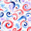 Papier peint auto-adhésif à motif d'aquarelle abstraite tourbillonnant rouge et bleu avec papier peint autocollant amovible pour armoires de cuisine de chambre à coucher 24 po x 118 po