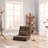 Triple Fold Down Sofa Bed, Adjustable Floor Couch Sofa with One Pillow, 5 Reclining Position