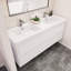 Ensemble de meuble-lavabo double mural 59,5 "Azden-804546645