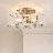 Putnam 2-Light Ceiling Light in Natural Brass-1764908369
