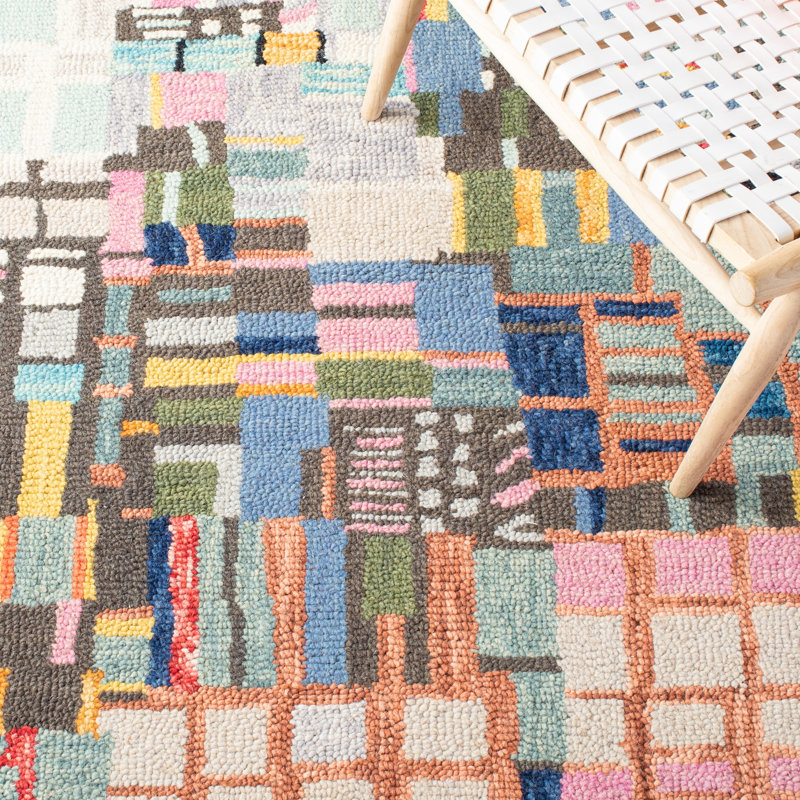 Sirak Hand Tufted Wool Rug, Rectangle 6' x 8'