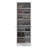Versatile Multi-Purpose Cabinet, White, 23.6 x 72.0 x 14.8 inches | 100% Melamine Coated Particle Board, Thickness: 0.7 inches | Features Numerous Shelves & Wall-Mountable Design, Ideal for Storage & Organization