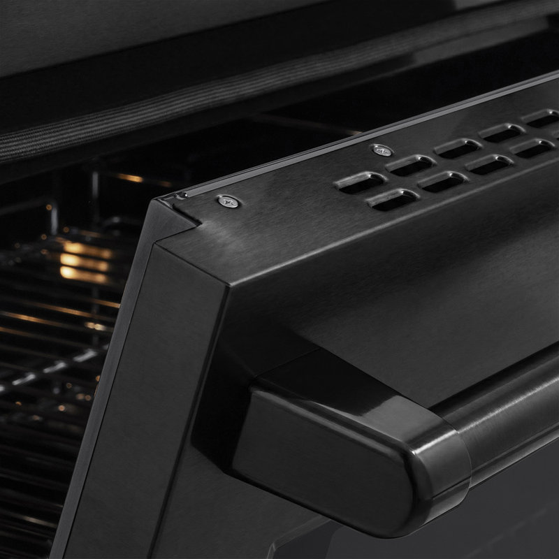 ZLINE Autograph 30 in. Paramount Induction Range with 4 Element Cooktop & Matte Black Accents, Black Stainless Steel