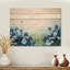 Texas Bluebonnet Field I - Paysage moderne en bois, décoration murale sur bois de pin naturel-226634027
