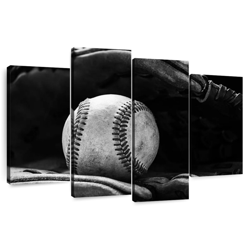 Gant de sirec tenant une balle de baseball, H 14 po x l 24 po