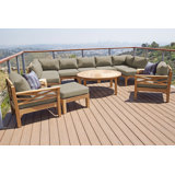 Monterey Outdoor 7 - Piece Teak Conversation Set