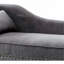Méridienne en tissu gris-885118247
