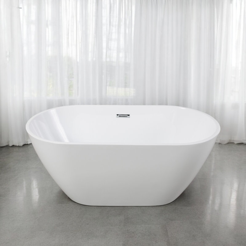 55'' x 28'' Soaking Acrylic Bathtub