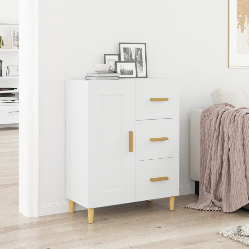 Smeltzer 69.5cm Sideboard, White 1