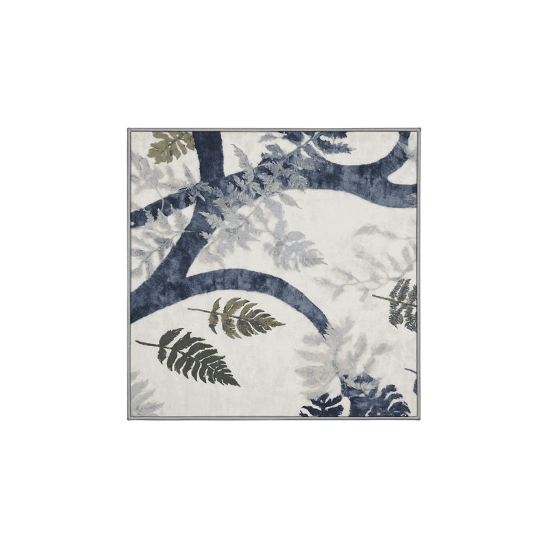 Silky Soft Plush Gray Area Rug, Square 6'