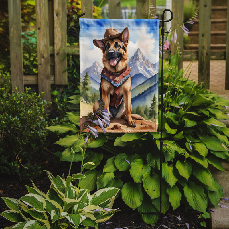 Drapeau Cowboy Welcome Garden, Berger allemand