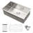 Undermount Kitchen Sink - 32"X19" Stainless Steel 16 Gauge Deep Single Bowl Sinks