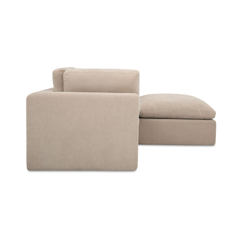 Cates Nook Modular Sectional Dark Green, Beige Polyester