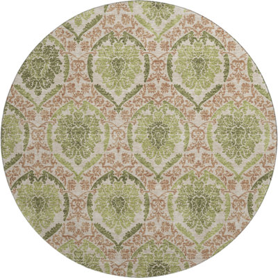 Premium Machine Washable Prisco Olive Rug