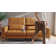 Pearman 87.5"W Retro Industrial Faux Leather Couch with Adjustable Backrest and Lumbar Cushion