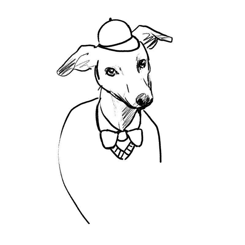 Nerd Pup - Wrapped Canvas Print, 30cm H x 30cm W x 3.8cm D