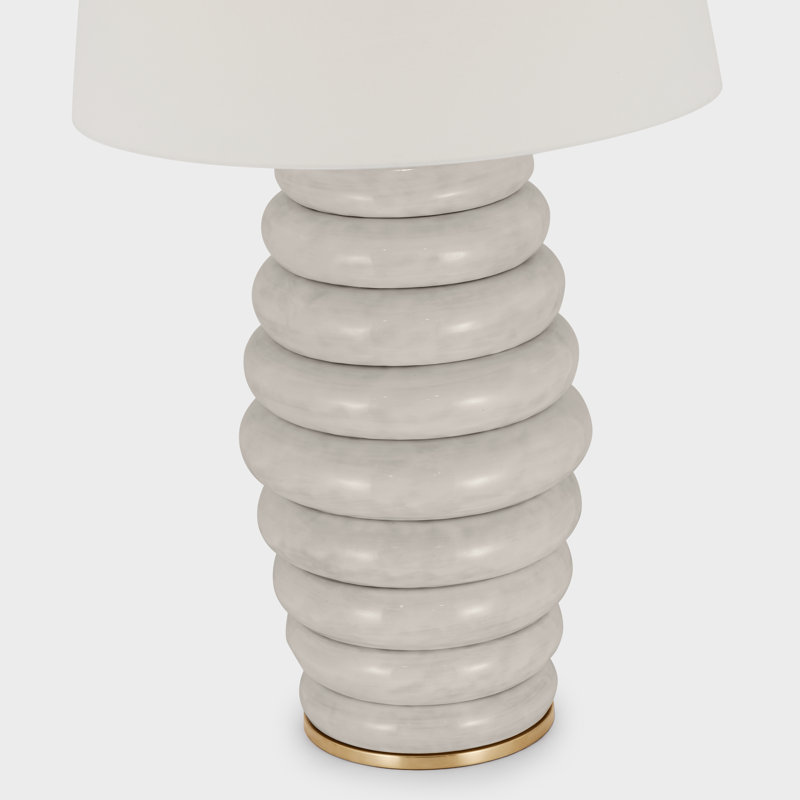 Phoebe Table Lamp, Antiqued White