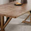 Table de salle à manger rectangulaire de 69 po de large avec pieds en X