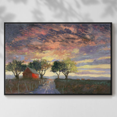 Feu dans le ciel, reproduction sur toile
