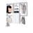 Modular Closets Closet System Walk-In Sets, 2 Double Hanging Unit with 4 Drawer Shelf Tower-1511519686