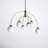 Everard 6-Light Chandelier in Matte Black/Brass-1000772523