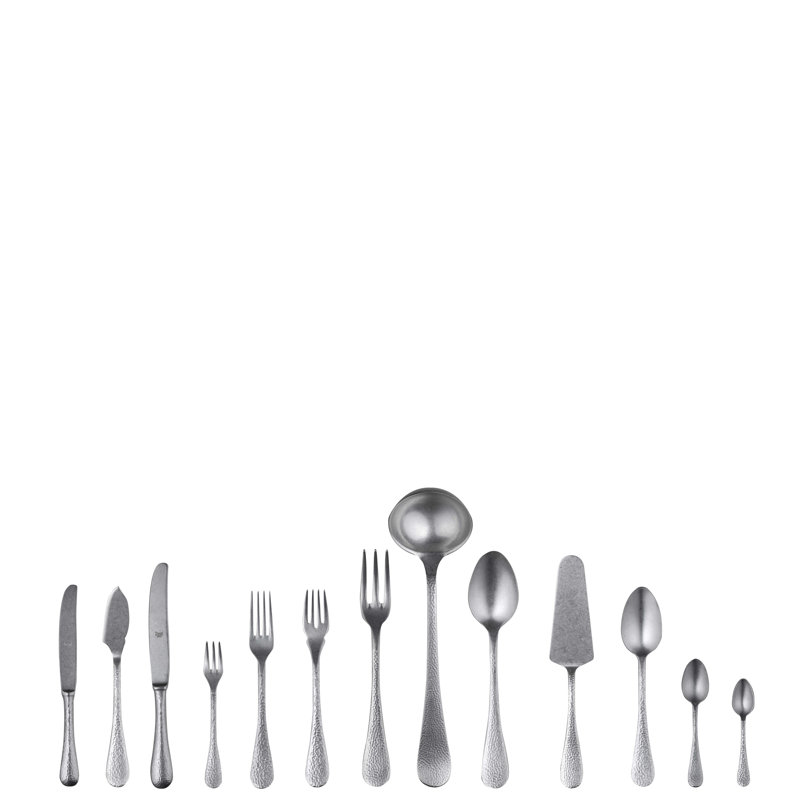 Epoque Flatware Set (Configuration S) - 113 Pieces - Pewter, Pewter