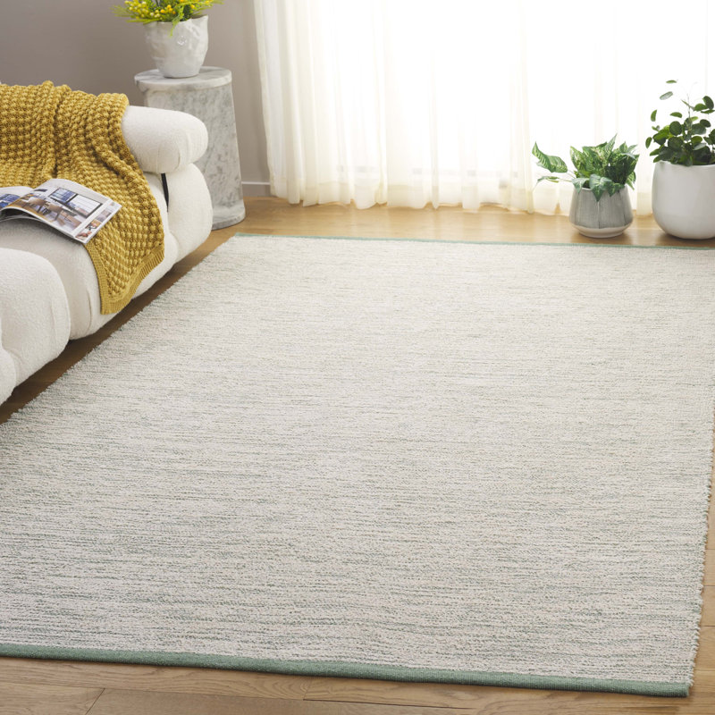 Shanetha Handwoven Recycled Cotton Rug, Rectangle 5' x 8'